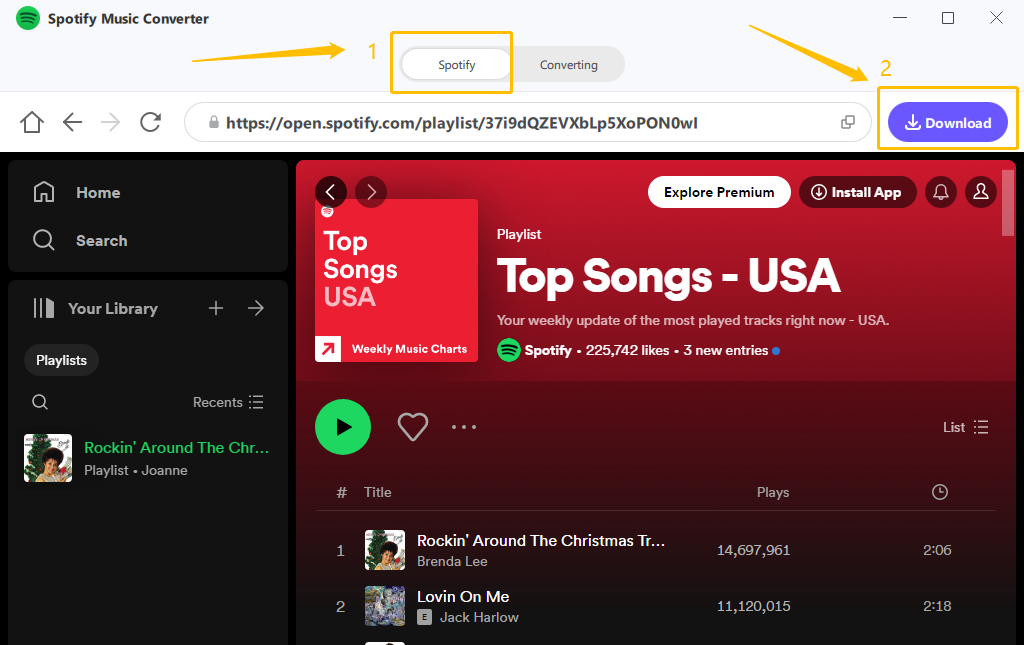 step 3 of convert spotify music to mp3